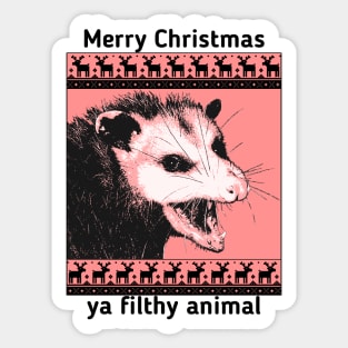 Christmas possum Sticker